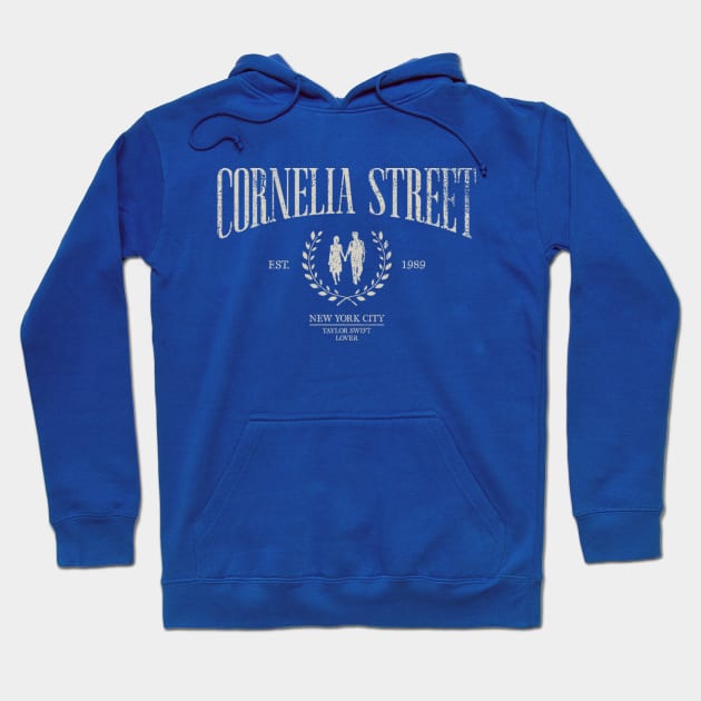 Cornelia Street Retro Hoodie by craftydoartist
